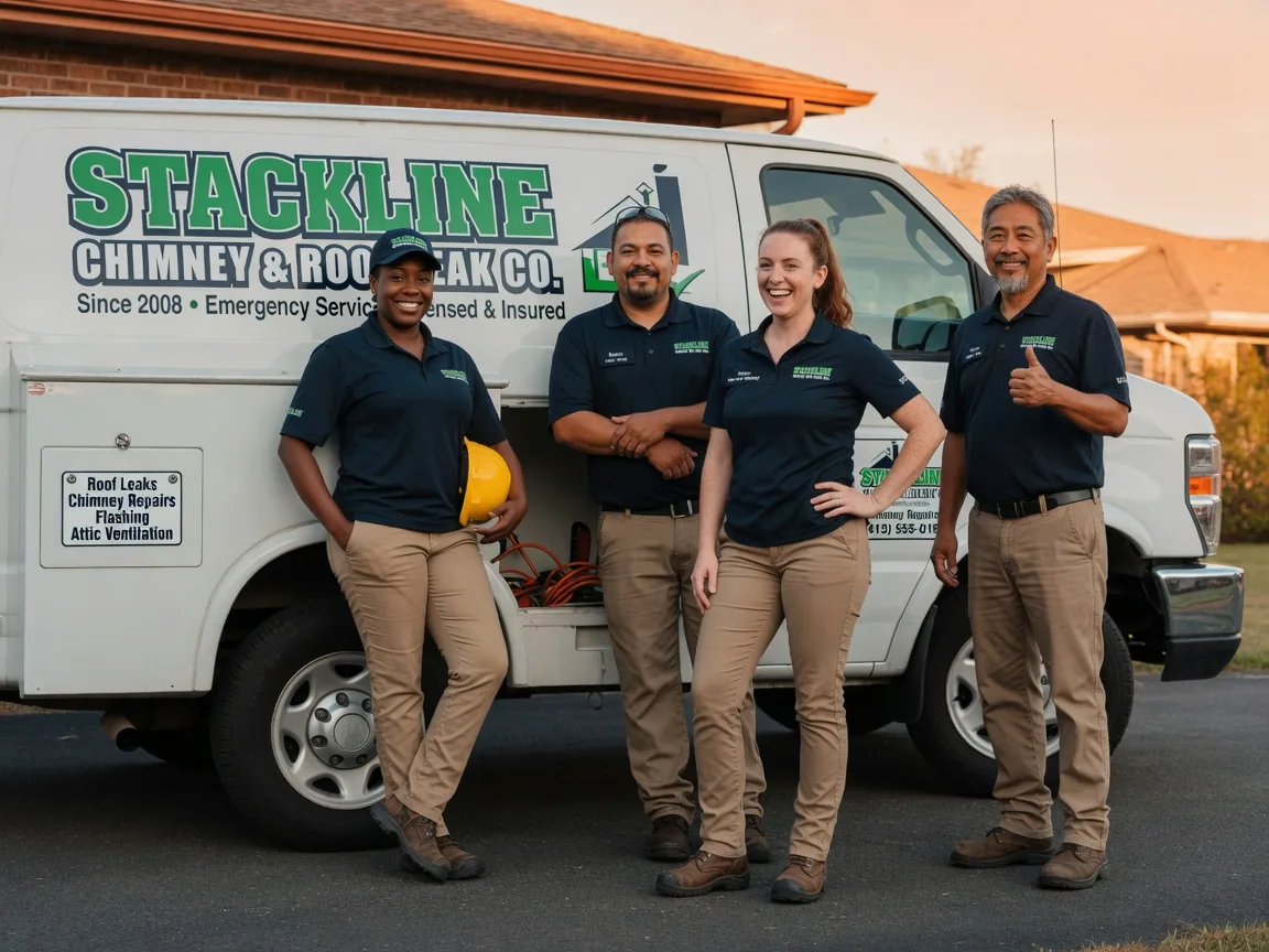 Chimney flashing repair company in Colcord, OK